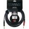 KLOTZ TI-0300PSP TITANIUM готовый инструментальный кабель 3м, джек моно Neutrik - джек моно Neutrik 'silent', цвет черный