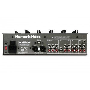 NUMARK M6USB, 4-канальный компактный настольный микшер входы: 2 микрофонных, 2 phono, 4 линейных. USB-интерфейс NUMARK M6USB, 4-канальный компактный настольный микшер входы: 2 микрофонных, 2 phono, 4 линейных. USB-интерфейс