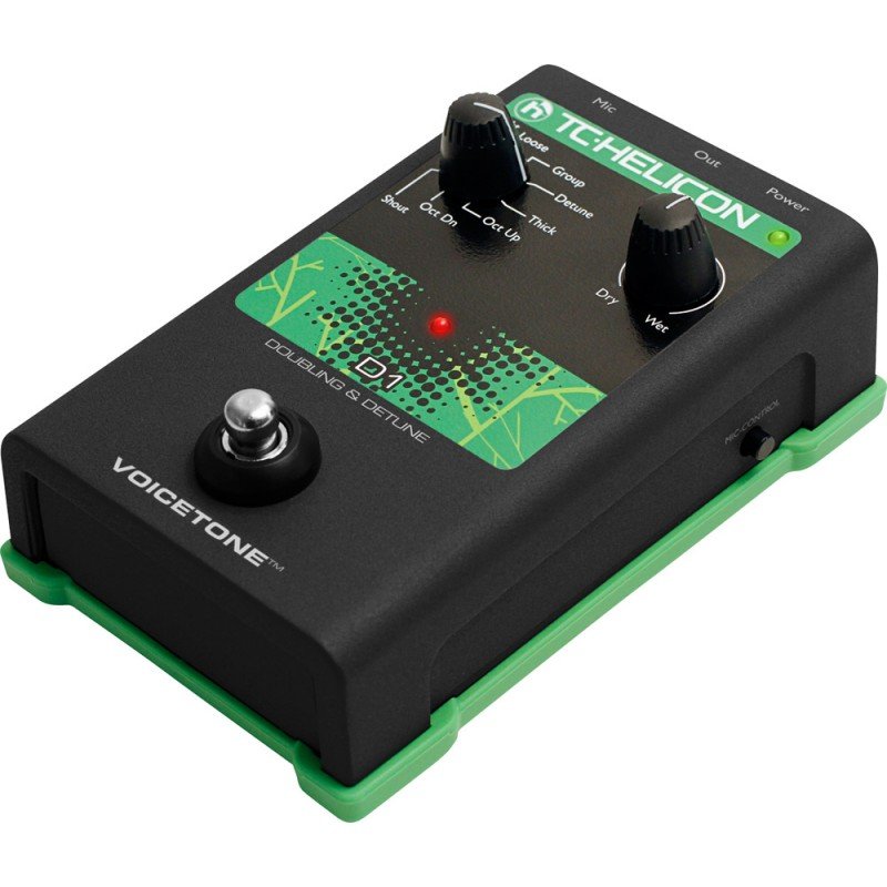 TC HELICON VoiceTone D1 напольная вокальная педаль эффекта дублирования голоса