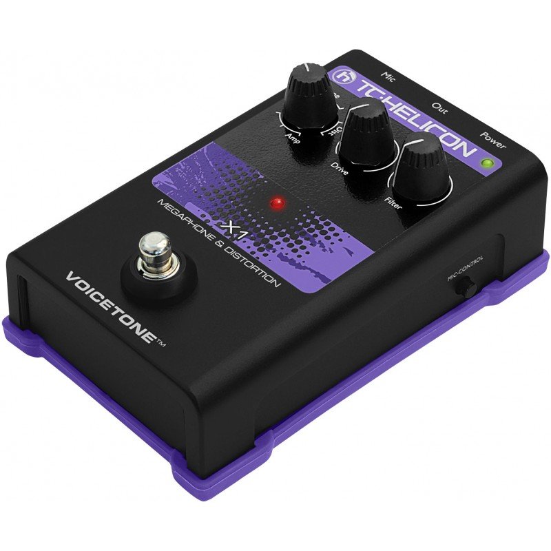 TC HELICON VoiceTone X1 напольная вокальная педаль эффекта искажения и фильтрации