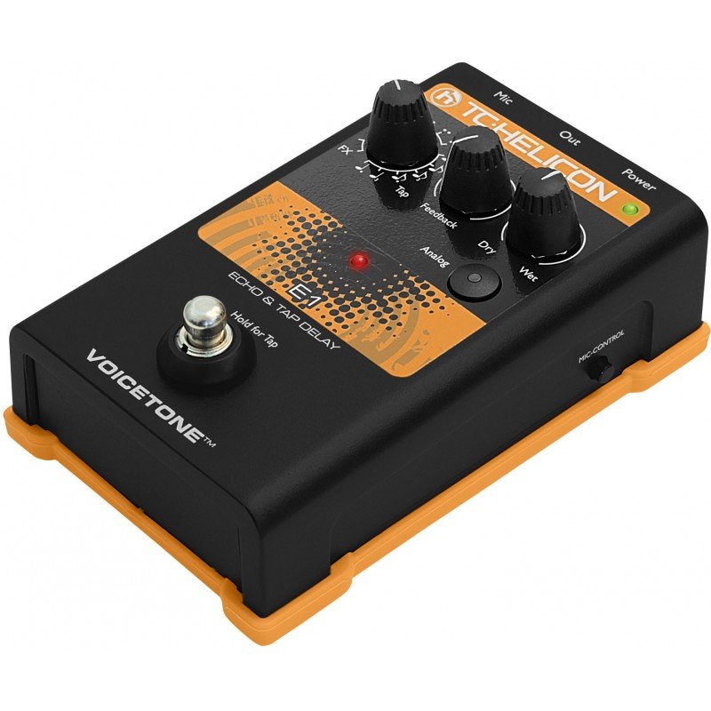 TC HELICON VoiceTone E1 напольная вокальная педаль эффектов эхо и задержки