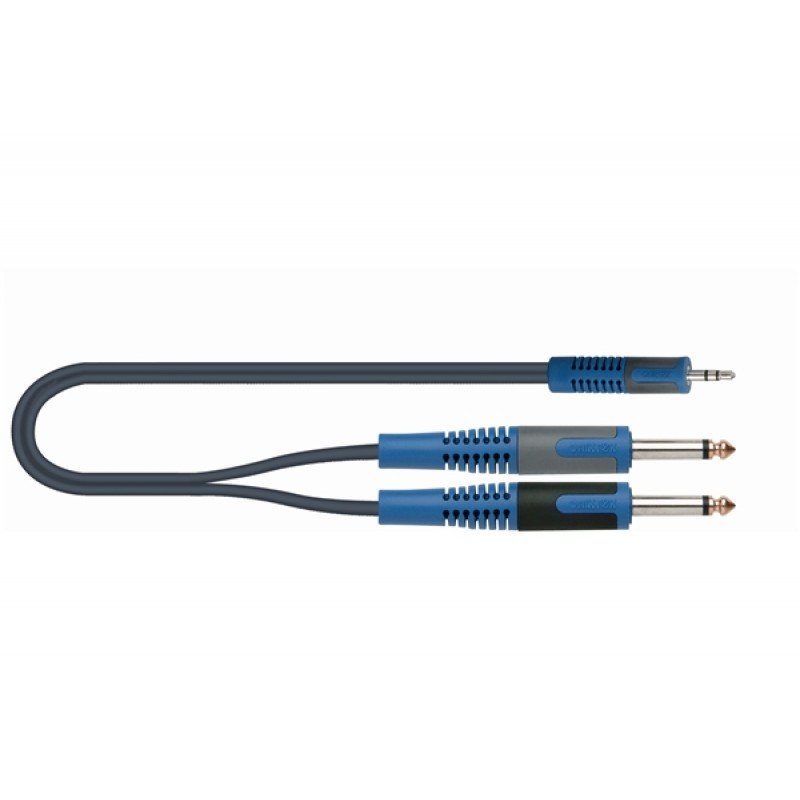 QUIK LOK RKSA140-2 компонентный кабель, 2 метра, разъёмы 2 Mono Jack Male - Stereo Mini Jack