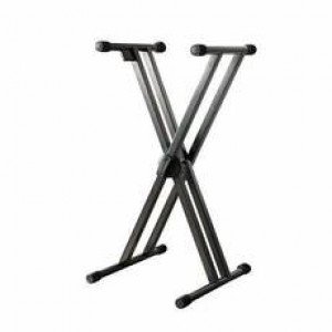 QUIK LOK T550 стойка для клавишных инструментов с системой быстрой регулировки высоты Trigger-Lok, двойная рама, цвет черный