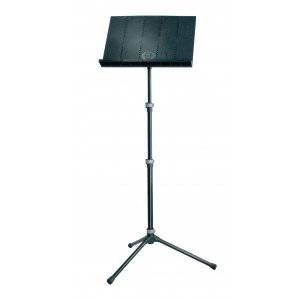 K&M 12125-000-55 пюпитр оркестровый со складным столом, р-р 505х340 мм, высота 720-1550 мм, с чехлом