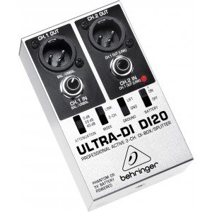 BEHRINGER DI20 профессиональный активный 2-х канальный директ бокс / сплитер BEHRINGER DI20 профессиональный активный 2-х канальный директ бокс / сплитер