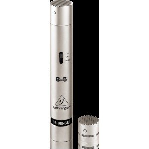 BEHRINGER B-5 конденсаторный микрофон с двумя сменными капсюлями в комплекте с держателем, ветрозащитой и транспортным кейсом BEHRINGER B-5 конденсаторный микрофон с двумя сменными капсюлями в комплекте с держателем, ветрозащитой и транспортным кейсом