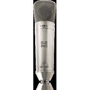 BEHRINGER B-2 PRO студийный конденсаторный микрофон с изменяемой направленностью в комплекте с подвесом, ветрозащитой и кейсом BEHRINGER B-2 PRO студийный конденсаторный микрофон с изменяемой направленностью в комплекте с подвесом, ветрозащитой и кейсом