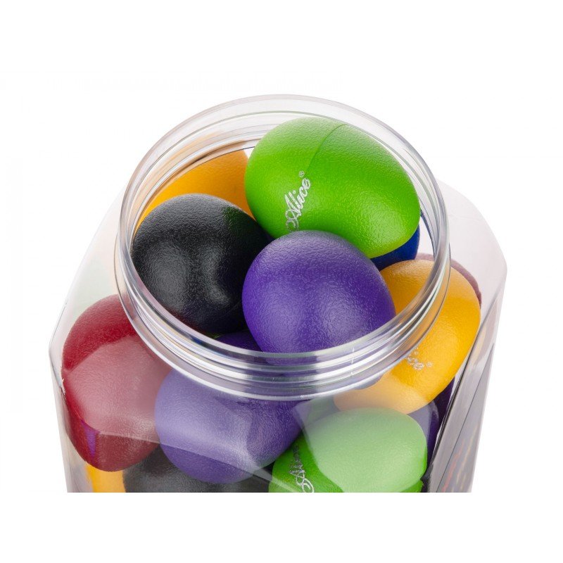 A041SE-G Банка с маракасами-яйцами, 28шт, Alice