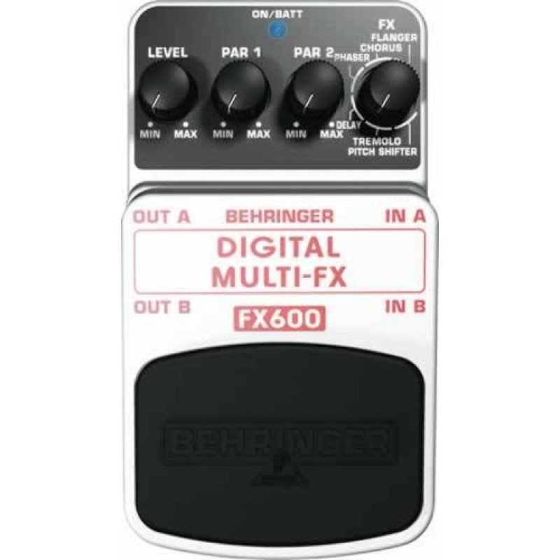 BEHRINGER FX600 педаль цифровых стереофонических эффектов (фленджер, хорус, фейзер, дилей и др.)