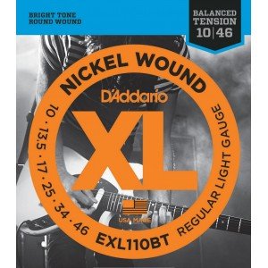 D"ADDARIO EXL110BT NICKEL WOUND BALANCED TENSION REGULAR LIGHT 10-46 D"ADDARIO EXL110BT NICKEL WOUND BALANCED TENSION REGULAR LIGHT 10-46