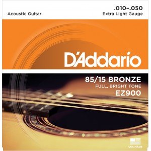 D'ADDARIO EZ900 SET ACOUS GTR 85/15 X-LITE струны для акустической гитары, бронза 85/15, 10-50 D'ADDARIO EZ900 SET ACOUS GTR 85/15 X-LITE струны для акустической гитары, бронза 85/15, 10-50
