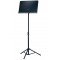 K&M 11888-000-55 складной оркестровый пюпитр, выс 71-121 см, размер стола 52x36 см, алюминий, черный, 2 штуки в коробке