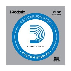 D'ADDARIO PL011 - Plain steel одиночная струна D'ADDARIO PL011 - Plain steel одиночная струна