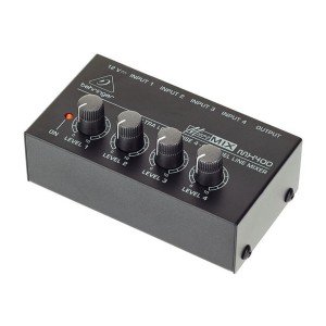 BEHRINGER MX400 компактный 4-канальный микшер линейных сигналов BEHRINGER MX400 компактный 4-канальный микшер линейных сигналов