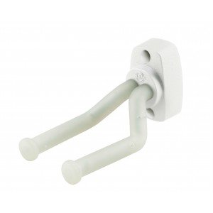 K&M 16280-014-00 настенный гитарный держатель с гибкими прозрачными саппортами, белое основание K&M 16280-014-00 настенный гитарный держатель с гибкими прозрачными саппортами, белое основание