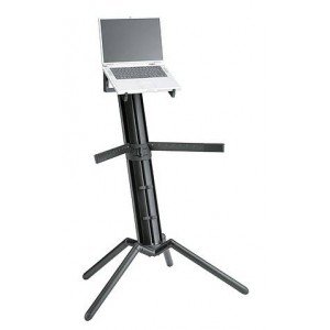 K&M 18863-000-56 подставка под ноутбук для стойки Spider Pro, размеры 310 x 265 x 150 мм, наклон от 0° до 25°, сталь, чёрная