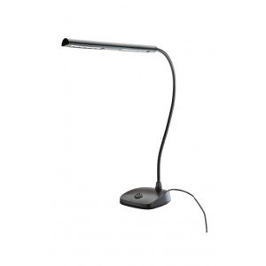 K&M 12296-000-55 подсветка для нот на гибком креплении, тяжёлое основание, 12 светодиодов, 2500 lux, кабель 3 метра