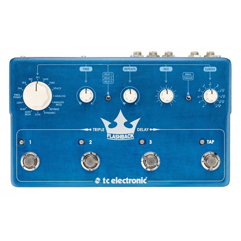 TC ELECTRONIC FLASHBACK TRIPLE DELAY напольная гитарная педаль эффекта задержки (3 в 1)