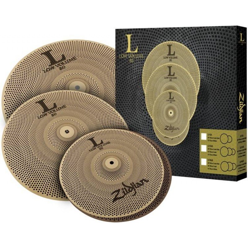 ZILDJIAN LV468 L80 Low Volume 14” HiHat/16” Crash/18” Crash Ride Box Set набор тарелок