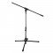 ROCKDALE 3607 низкая микрофонная стойка-журавль, высота 52-76 см, журавль 80 см, металл, черная