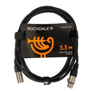 ROCKDALE MC001.10 Микрофонный кабель с разъёмами XLR для балансных соединений, OFC, 84х0,1+2х(28х0,1), длина 3,3 м ROCKDALE MC001.10 Микрофонный кабель с разъёмами XLR для балансных соединений, OFC, 84х0,1+2х(28х0,1), длина 3,3 м