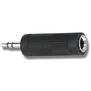 QUIK LOK AD16 адаптер, stereo mini jack male (3,5) x stereo jack female (6,3), чёрный QUIK LOK AD16 адаптер, stereo mini jack male (3,5) x stereo jack female (6,3), чёрный