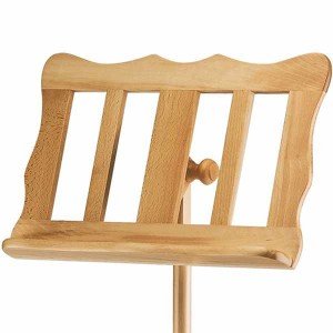 K&M 11706-000-00 пюпитр барочный деревянный (бук), высота 960-1320 мм, размер 'стола' 450х310 мм, вес 3 кг