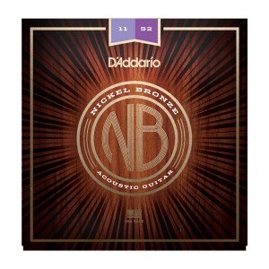 D"ADDARIO NB1152 Nickel Bronze Acoustic, Custom Light, 11-52 D"ADDARIO NB1152 Nickel Bronze Acoustic, Custom Light, 11-52