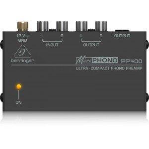 BEHRINGER MICROPHONO PP400 компактный предусилитель для виниловых проигрывателей BEHRINGER MICROPHONO PP400 компактный предусилитель для виниловых проигрывателей