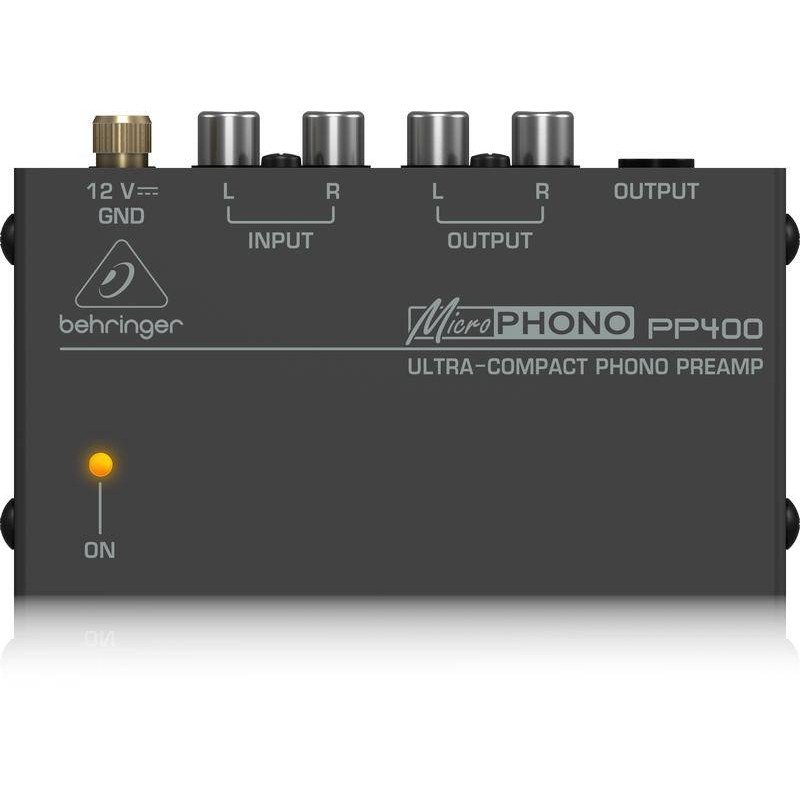 BEHRINGER MICROPHONO PP400 компактный предусилитель для виниловых проигрывателей