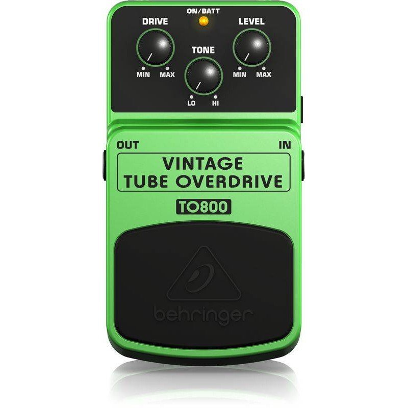 BEHRINGER VINTAGE TUBE OVERDRIVE TO800 гитарная педаль эмуляции лампового эффекта Overdrive