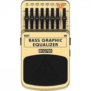 BEHRINGER BASS GRAPHIC EQUALIZER BEQ700 педаль для бас-гитары, 7-полосный эквалайзер BEHRINGER BASS GRAPHIC EQUALIZER BEQ700 педаль для бас-гитары, 7-полосный эквалайзер