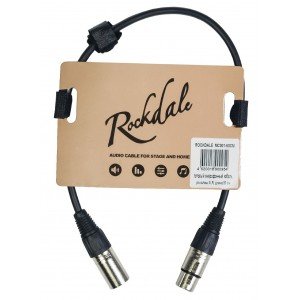 ROCKDALE MC001-50CM готовый микрофонный кабель, разъемы XLR, длина 50 см ROCKDALE MC001-50CM готовый микрофонный кабель, разъемы XLR, длина 50 см