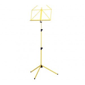 K&M 10010-000-61 пюпитр складной, выс. 625-1,240, стол 435x215, вес 1.3 кг, сталь, жёлтый