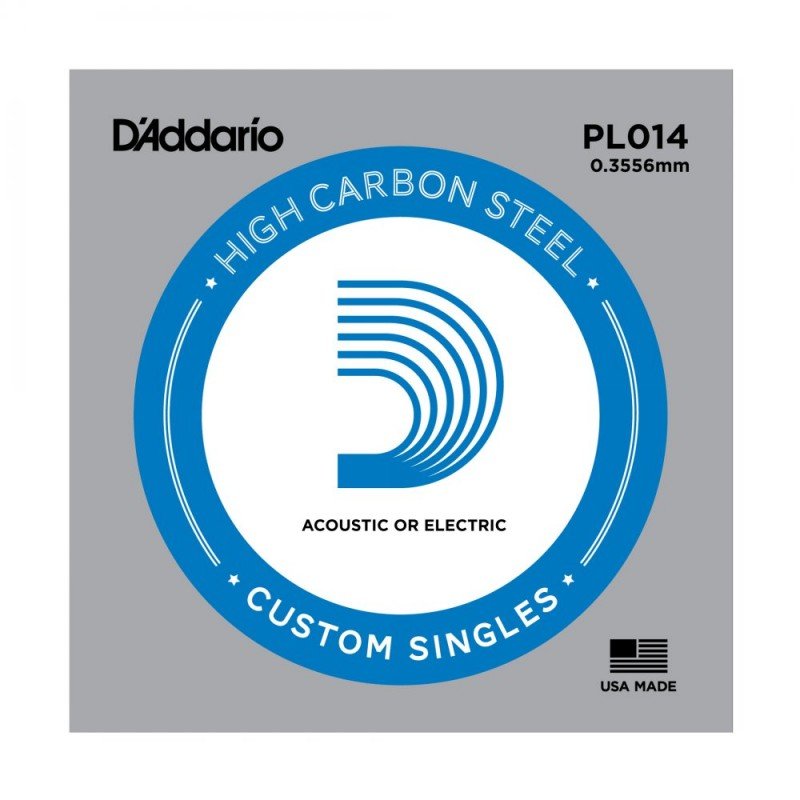 D"ADDARIO PL014 PLAIN STEEL SINGLES