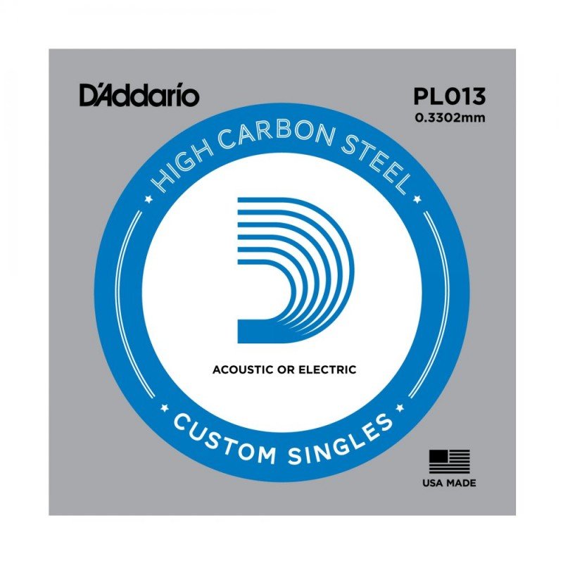 D"ADDARIO PL013 PLAIN STEEL SINGLES