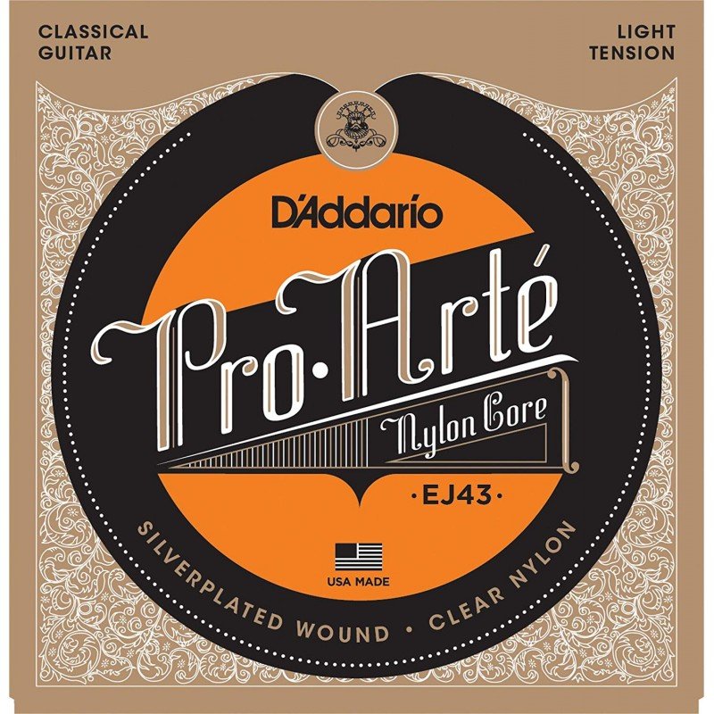 D'ADDARIO EJ43 PRO-ARTE NYLON, LIGHT TENSION струны для классической гитары, легкое натяжение