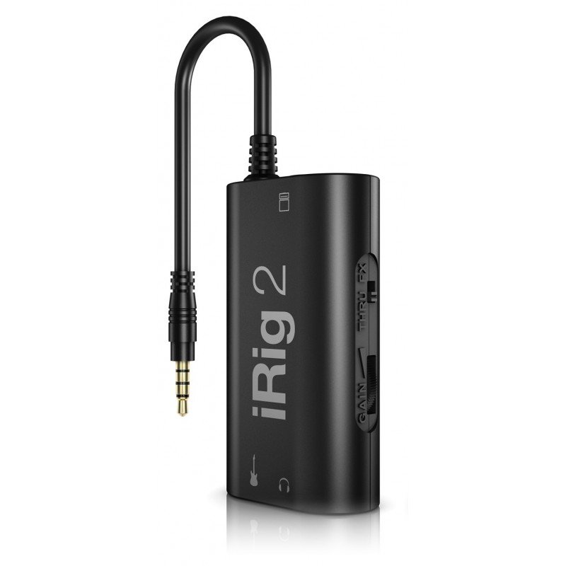 IK MULTIMEDIA iRig 2 компактный интерфейс для гитары/баса с аналоговым подключением к iOS устройствам