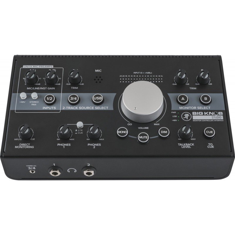 MACKIE Big Knob Studio USB аудио интерфейс 2x2 и контроллер для мониторов 3x2, 96 кГц/24 бита