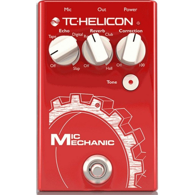 TC HELICON VOICETONE MIC MECHANIC II напольная вокальная педаль эффектов: питч-корректор, дилей, ревербератор