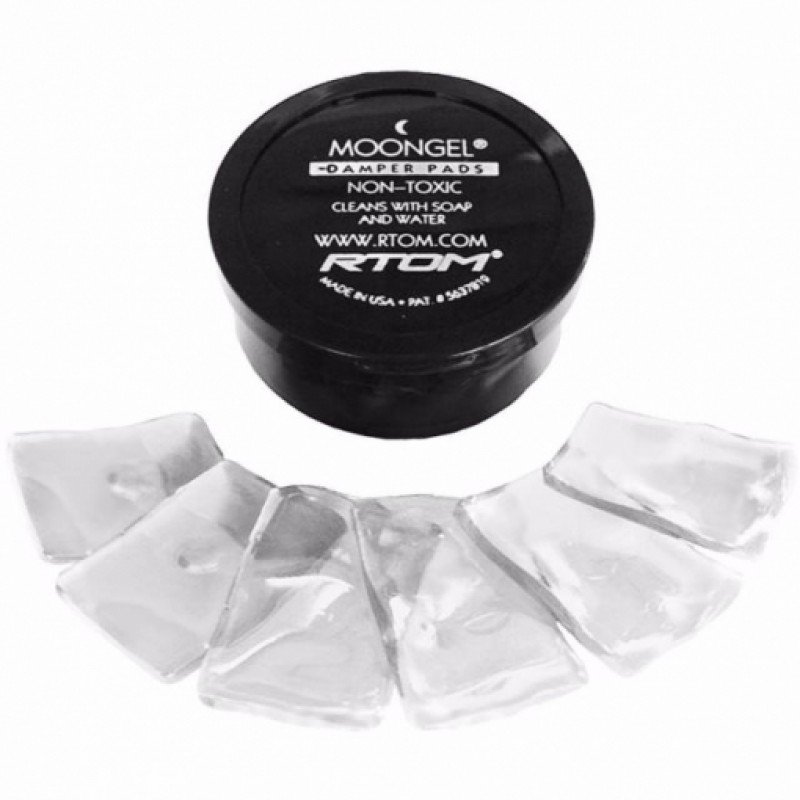 RTOM MOONGEL Dampers Pads CLEAR Демпферы для барабанов, 6 шт. в упаковке (цвет прозрачный)