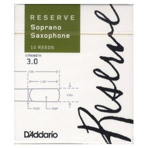 D`ADDARIO WOODWINDS DIR1030 RESERVE SSX - 10 PACK - 3.0 трости для сопрано саксофона, размер 3, 10 шт D`ADDARIO WOODWINDS DIR1030 RESERVE SSX - 10 PACK - 3.0 трости для сопрано саксофона, размер 3, 10 шт