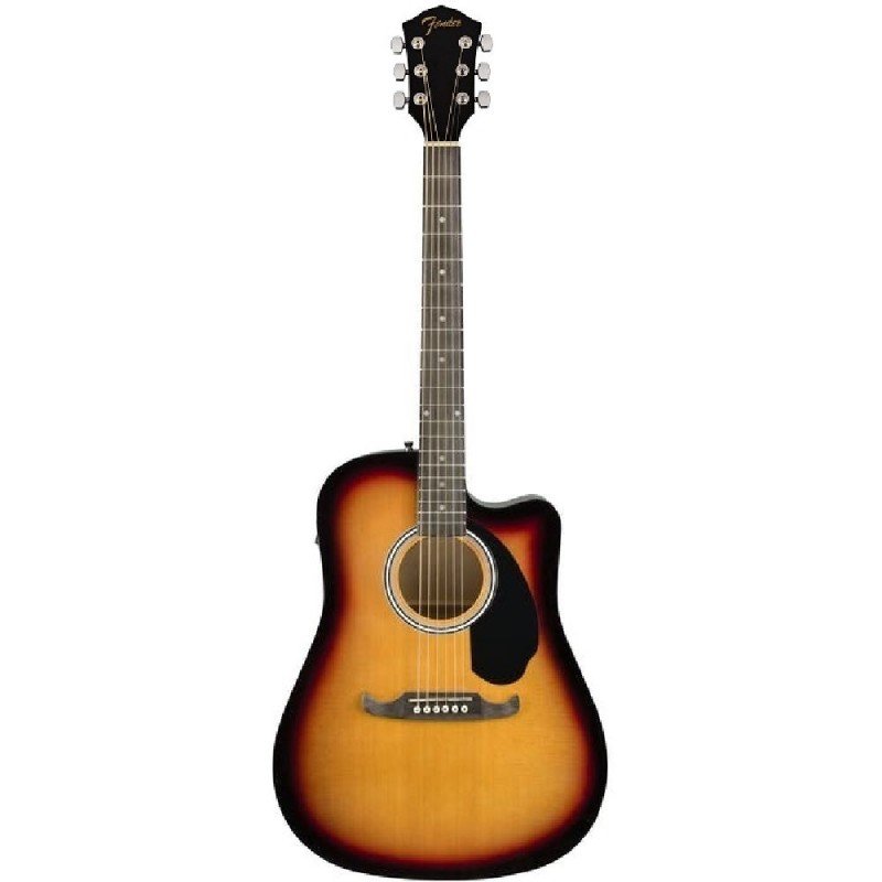 FENDER FA-125CE Dreadnought Sunburst w/Fishman электроакустическая гитара, цвет санберст