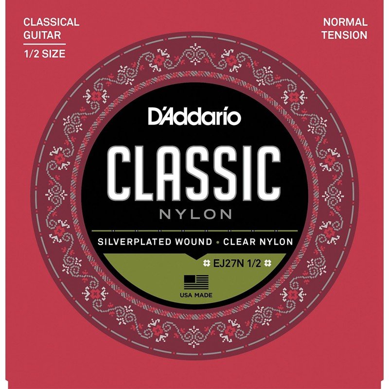 D"ADDARIO EJ27N 1/2 SET CLR/SILVER NORM 1/2 GTR