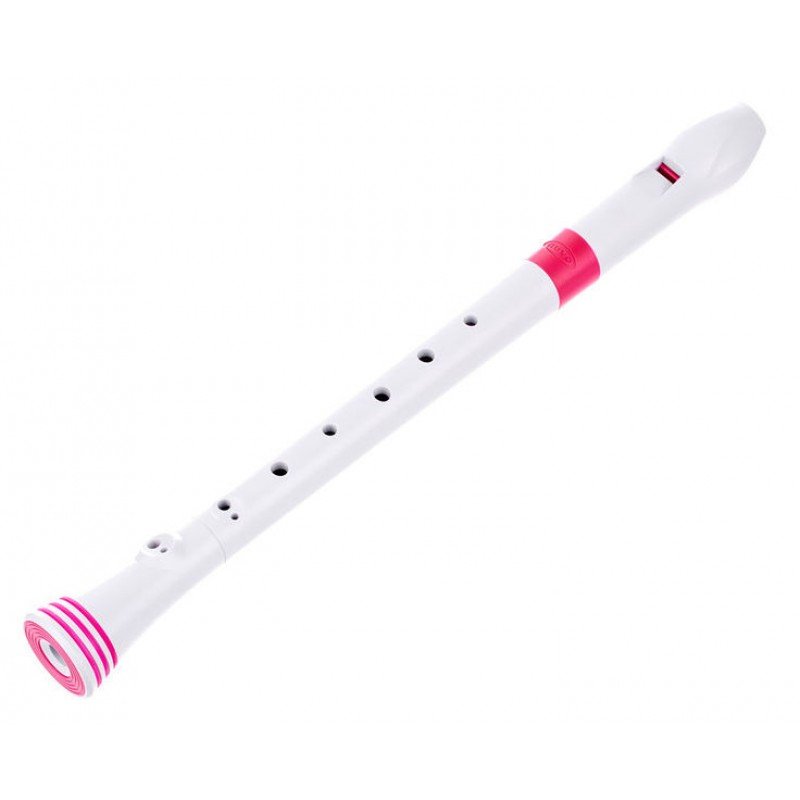 NUVO Recorder White/Pink блокфлейта сопрано, строй - С, немецкая система, материал - АБС пластик, цвет - белый/розовый, чехол