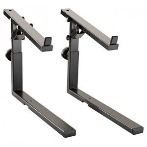 K&M 18811-000-55 дополнение, второй уровень для стойки Omega, наклонный (0°-20°), в 262-375 мм, ш 33 см, сталь, цвет черный