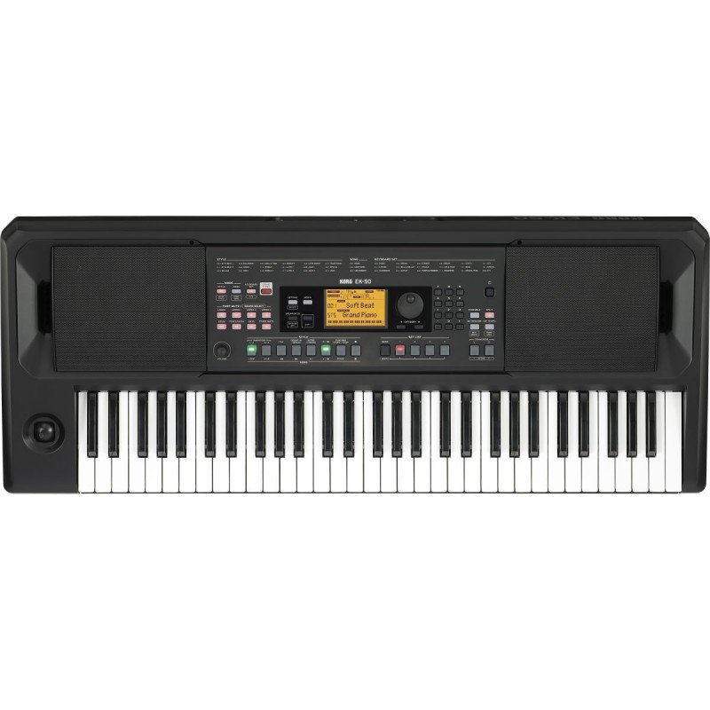 KORG EK-50 синтезатор с автоаккомпаниментом 61 клавиша, полифония 64 голоса, подставка для нот