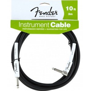 FENDER FENDER 10' ANGLE INST CBL BLK инструментальный кабель, черный, 10' (3,05 м) FENDER FENDER 10' ANGLE INST CBL BLK инструментальный кабель, черный, 10' (3,05 м)