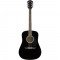 FENDER FA-125 DREADNOUGHT, BLACK WN акустическая гитара с чехлом, цвет черный