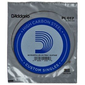D'ADDARIO PL017 SINGLE PLAIN STEEL 017 одиночная струна D'ADDARIO PL017 SINGLE PLAIN STEEL 017 одиночная струна